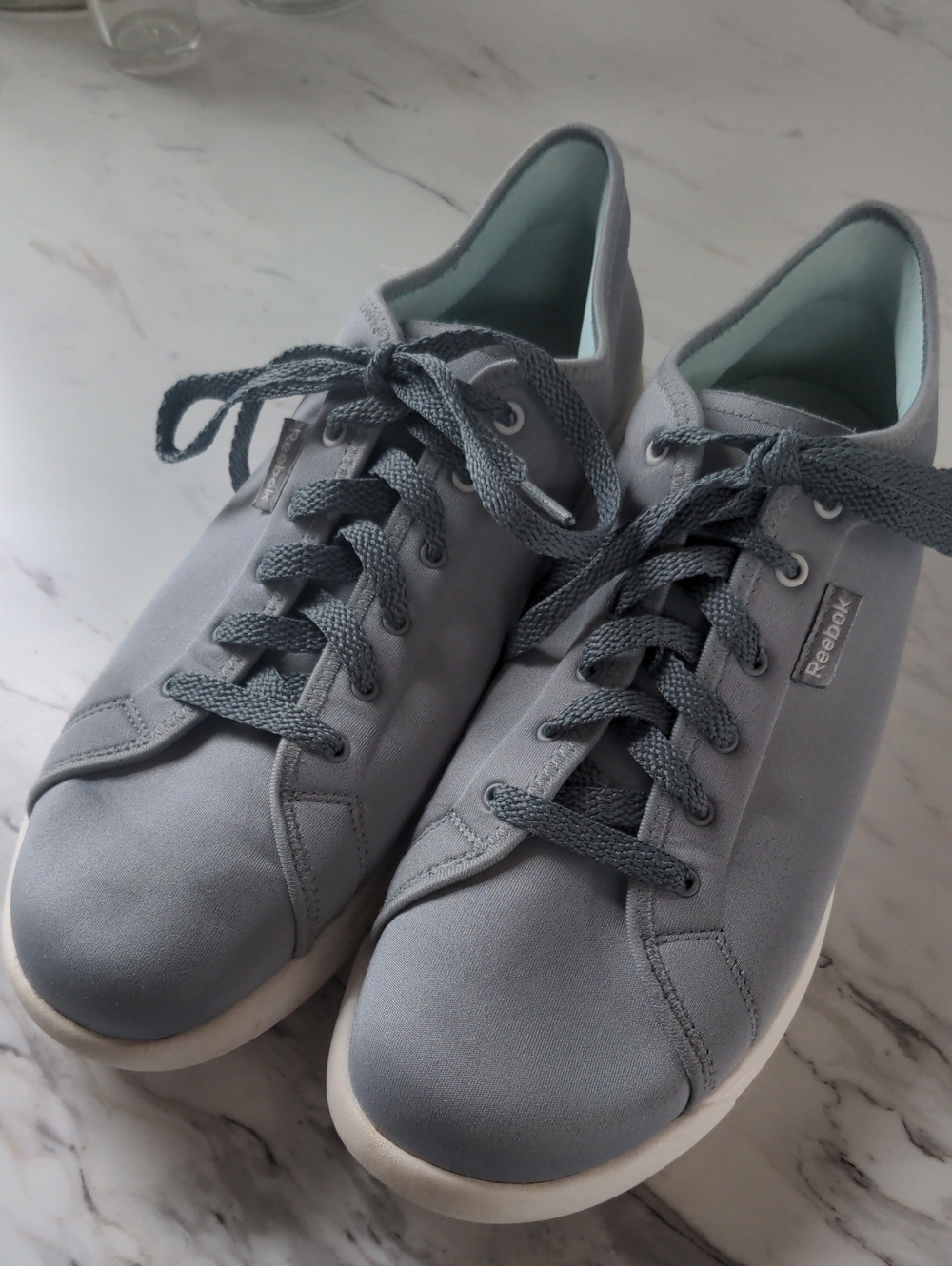 Reebok Gray Low-Top Neoprene Washable Sneakers